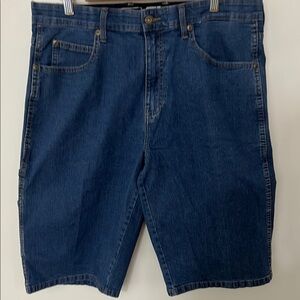 Genuine Dickies Men’s Denim Shorts Flex Waist Relaxed Fit 13" Stonewash